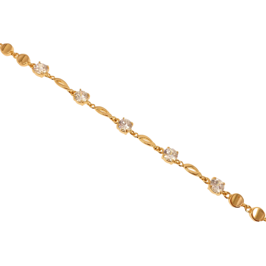 Браслет Xuping Позолота 18K Декоративное плетение с кристаллами длина с доп.замком 17.5,20.5см х 4-6мм фото №1 Браслет Xuping Позолота 18K Декоративное плетение с кристаллами длина с доп.замком 17.5,20.5см х 4-6мм фото №1