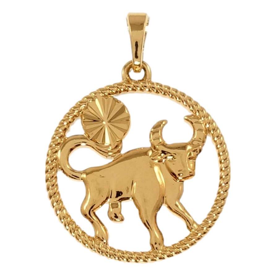 Кулон Xuping Позолота 18K Знак Зодиака Телец для цепочки до 5мм фото №1