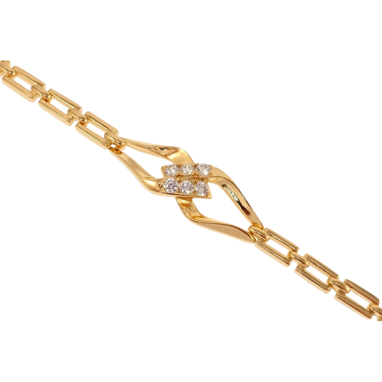 Браслет Xuping Позолота 18K Единство длина с доп.замком 17,19см х 4мм фото №4 Браслет Xuping Позолота 18K Единство длина с доп.замком 17,19см х 4мм фото №4