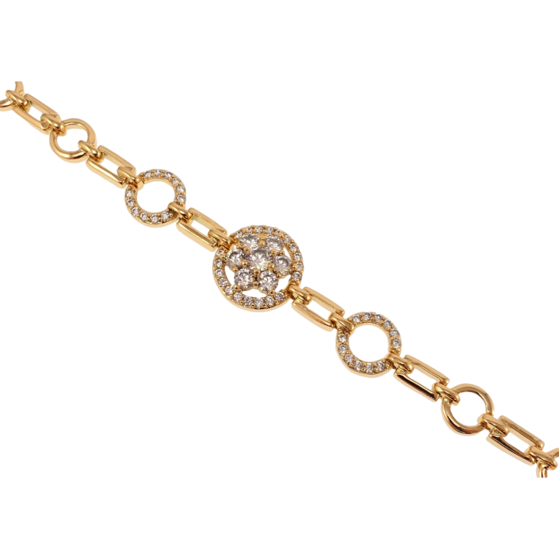 Браслет Xuping Позолота 18K Кристальна квітка довжина з дод. замком 17,19см х 3-6мм фото №24 Браслет Xuping Позолота 18K Кристальна квітка довжина з дод. замком 17,19см х 3-6мм фото №24