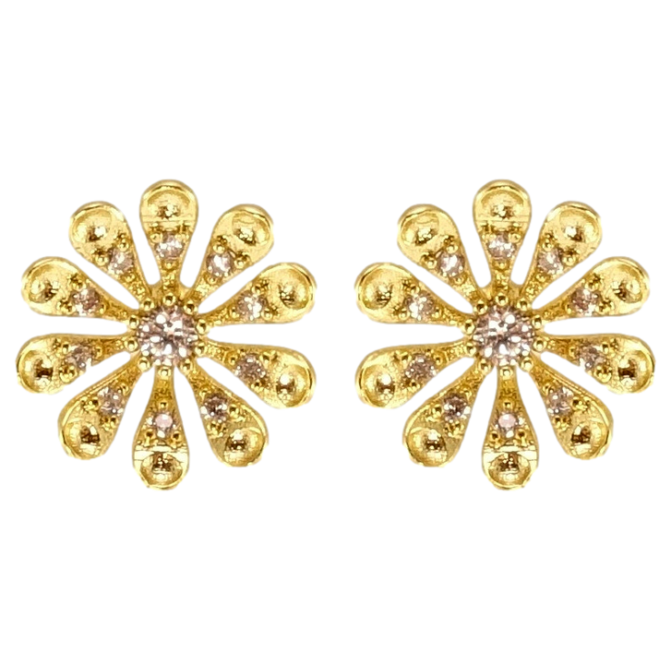 Серьги Xuping QQMM Позолота 14K пусеты Ромашки фото №10 Серьги Xuping QQMM Позолота 14K пусеты Ромашки фото №10