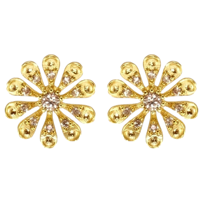 Сережки Xuping QQMM Позолота 14K пусети Ромашки фото №19 Сережки Xuping QQMM Позолота 14K пусети Ромашки фото №19