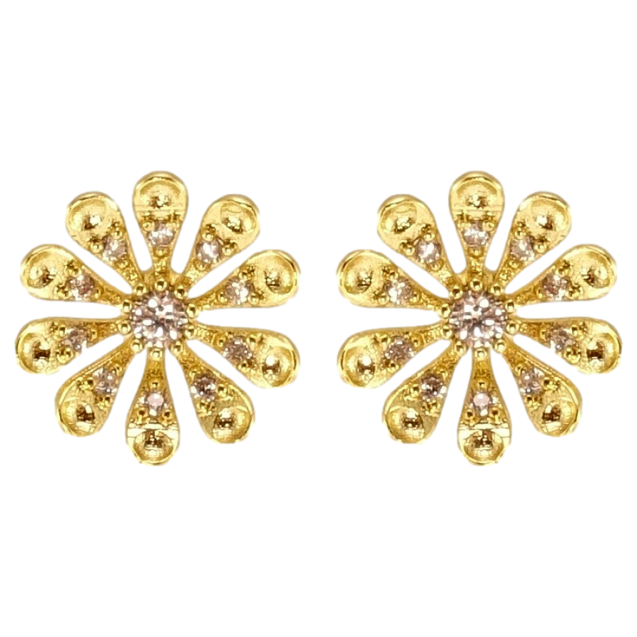 Серьги Xuping QQMM Позолота 14K пусеты Ромашки фото №1 Серьги Xuping QQMM Позолота 14K пусеты Ромашки фото №1