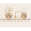Серьги Xuping QQMM Позолота 14K пусеты Прямоугольники с бусинами фото №2 Серьги Xuping QQMM Позолота 14K пусеты Прямоугольники с бусинами фото №2