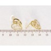 Сережки Xuping QQMM Позолота 14K пусети Елегантні серця фото №2 Сережки Xuping QQMM Позолота 14K пусети Елегантні серця фото №2