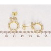 Сережки Xuping QQMM Позолота 14K пусети Бантики з декоративними колечкими фото №2 Сережки Xuping QQMM Позолота 14K пусети Бантики з декоративними колечкими фото №2