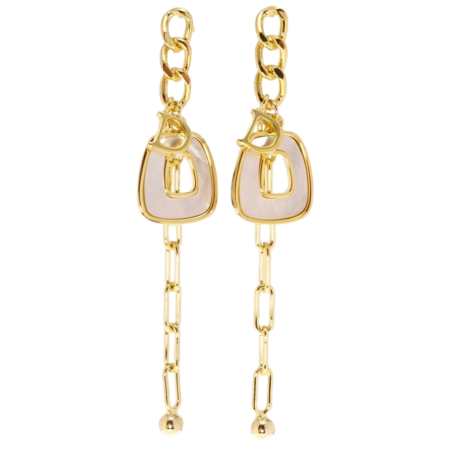 Серьги Xuping QQMM Позолота 14K пусеты Цепочки с декоративными подвесками фото №1 Серьги Xuping QQMM Позолота 14K пусеты Цепочки с декоративными подвесками фото №1