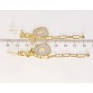 Серьги Xuping QQMM Позолота 14K пусеты Цепочки с декоративными подвесками фото №2 Серьги Xuping QQMM Позолота 14K пусеты Цепочки с декоративными подвесками фото №2