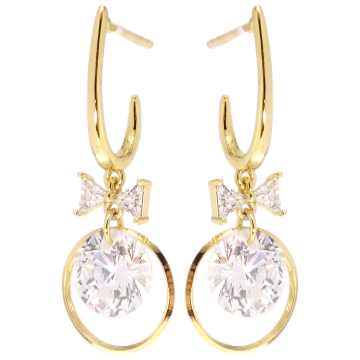 Серьги Xuping QQMM Позолота 14K пусеты Загадочность фото №2
