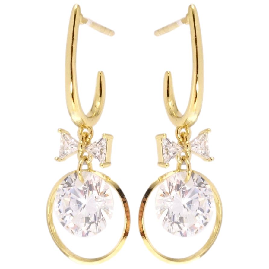 Серьги Xuping QQMM Позолота 14K пусеты Загадочность фото №1 Серьги Xuping QQMM Позолота 14K пусеты Загадочность фото №1