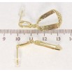 Сережки Xuping QQMM Позолота 14K пусети Фігурні підвіски фото №2 Сережки Xuping QQMM Позолота 14K пусети Фігурні підвіски фото №2