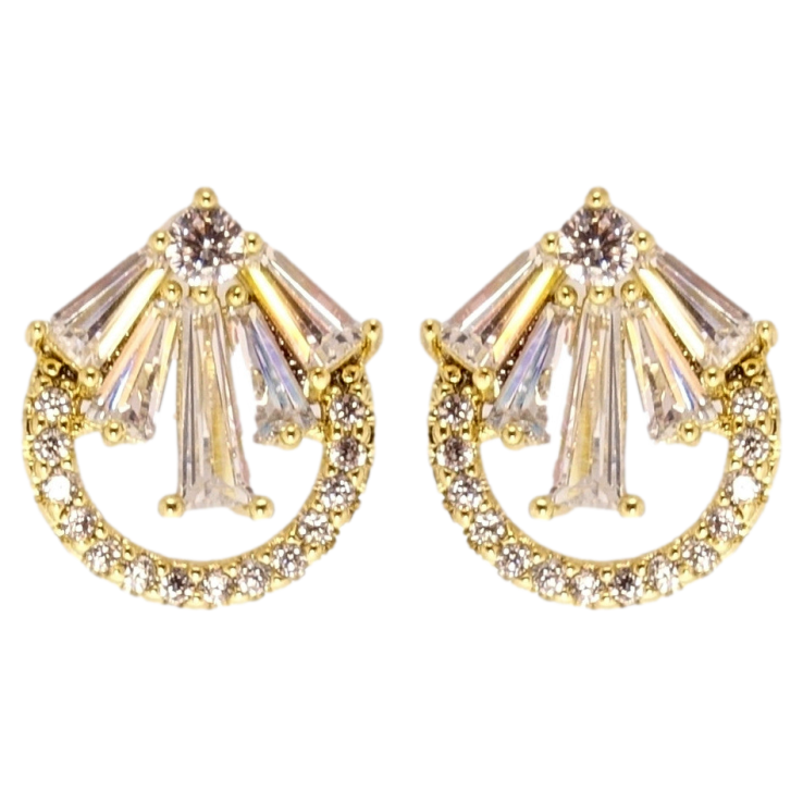 Серьги Xuping QQMM Позолота 14K пусеты Искристость фото №17 Серьги Xuping QQMM Позолота 14K пусеты Искристость фото №17