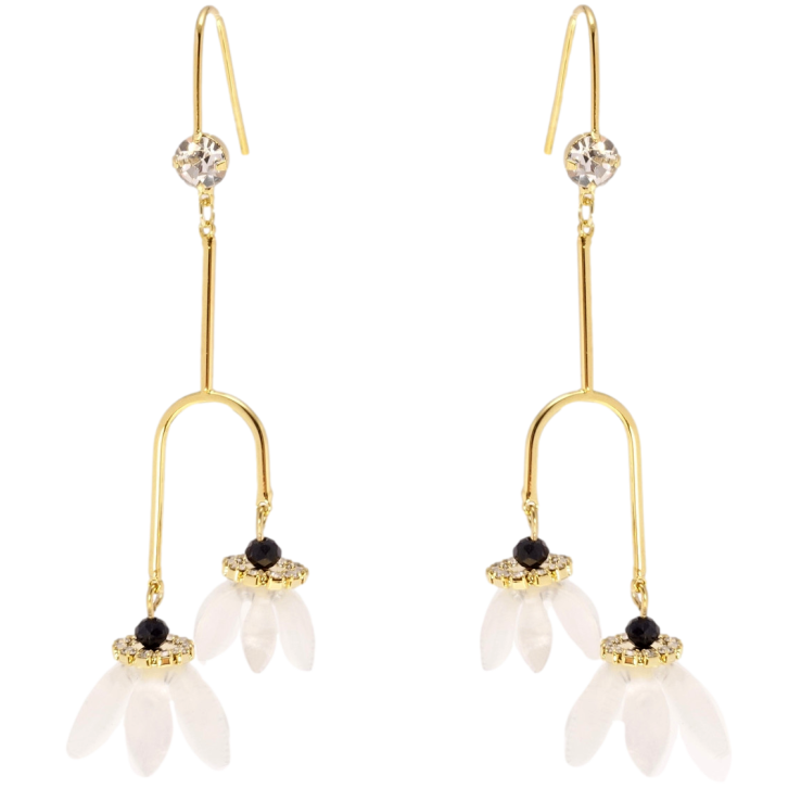 Серьги Xuping QQMM Позолота 14K французский замок Цветочки колокольчики фото №8 Серьги Xuping QQMM Позолота 14K французский замок Цветочки колокольчики фото №8