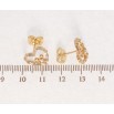 Серьги Xuping QQMM Позолота 18K пусеты Кристальные сердечки фото №2 Серьги Xuping QQMM Позолота 18K пусеты Кристальные сердечки фото №2