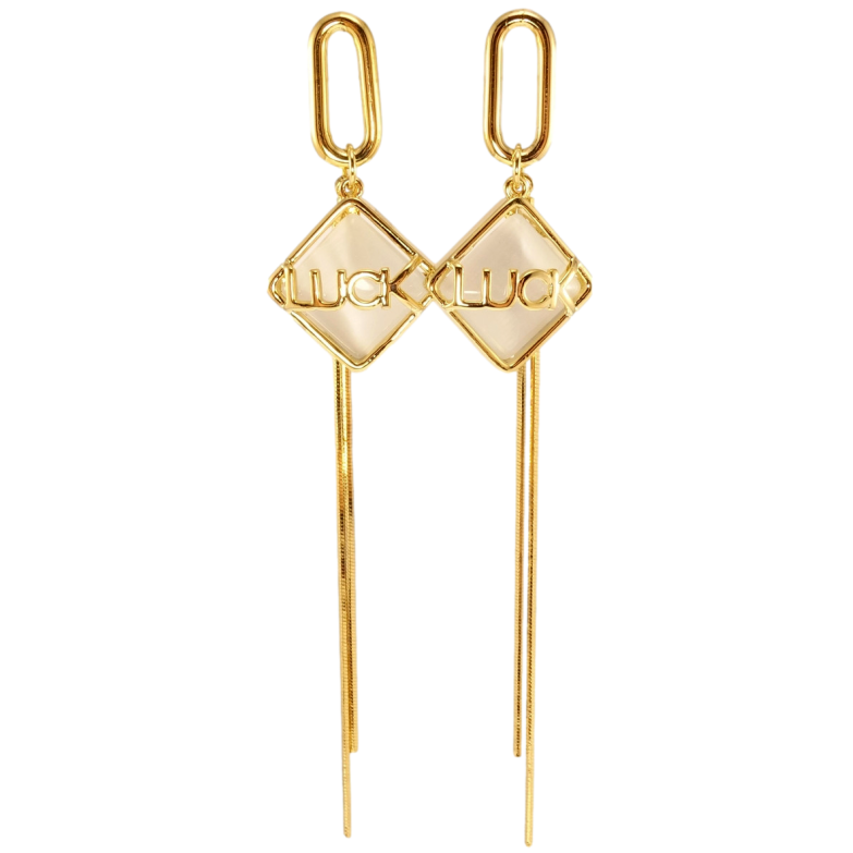 Сережки Xuping QQMM Позолота 14K пусети Luck фото №12