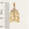 Кулон Xuping Позолота 18K + Родий Резной меандровый орнамент для цепочки до 5мм фото №2