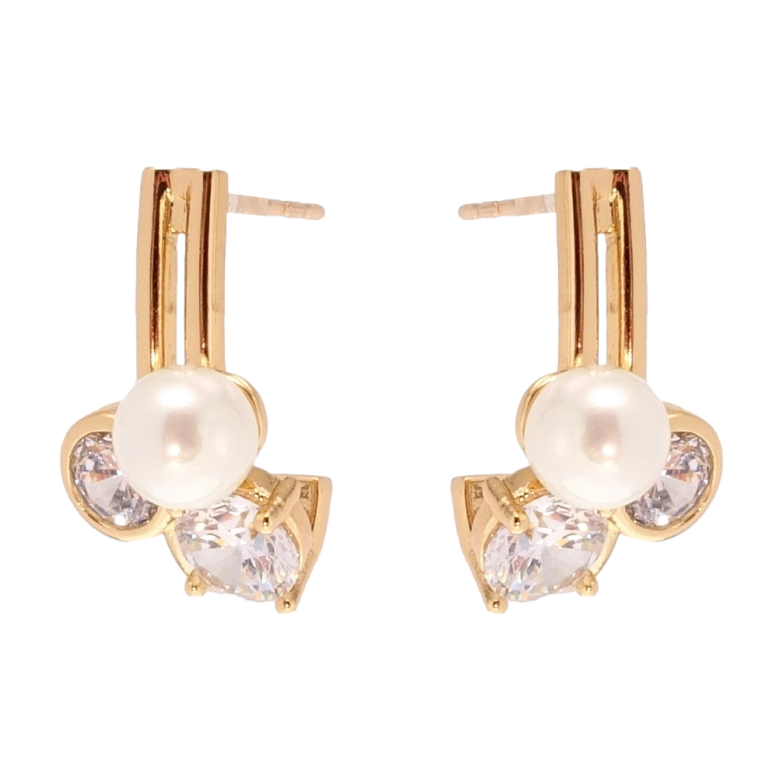 Сережки Xuping Позолота 18K пусети Абстракція фото №22 Сережки Xuping Позолота 18K пусети Абстракція фото №22