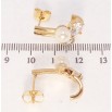 Серьги Xuping Позолота 18K пусеты Абстракция фото №2 Серьги Xuping Позолота 18K пусеты Абстракция фото №2