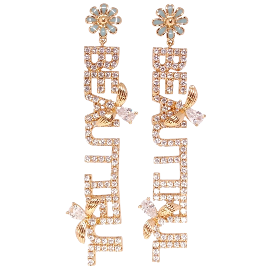Сережки Xuping Позолота 18K пусети Beautiful інкрустація цирконієм фото №1 Сережки Xuping Позолота 18K пусети Beautiful інкрустація цирконієм фото №1