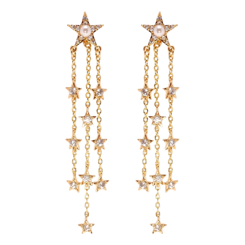 Сережки Xuping Позолота 18K пусети Зоряна ніч фото №19 Сережки Xuping Позолота 18K пусети Зоряна ніч фото №19