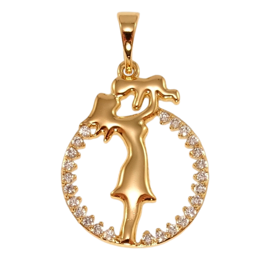 Кулон Xuping Позолота 18K Щастя материнства для ланцюжка до 5мм фото №1 Кулон Xuping Позолота 18K Щастя материнства для ланцюжка до 5мм фото №1