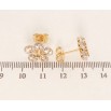 Сережки Xuping QQMM Позолота 18K пусети Кристальні квіточки фото №2