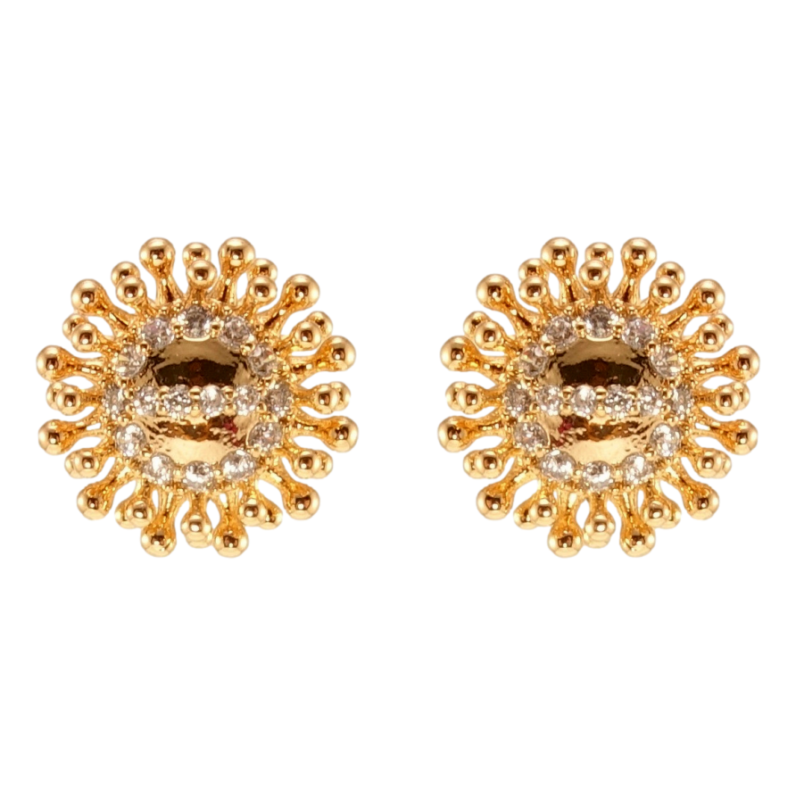 Серьги Xuping QQMM Позолота 18K пусеты Цветочки фото №1 Серьги Xuping QQMM Позолота 18K пусеты Цветочки фото №1