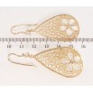 Серьги Xuping QQMM Позолота 18K французский замок Ажурные капельки с цветочным узором фото №2 Серьги Xuping QQMM Позолота 18K французский замок Ажурные капельки с цветочным узором фото №2