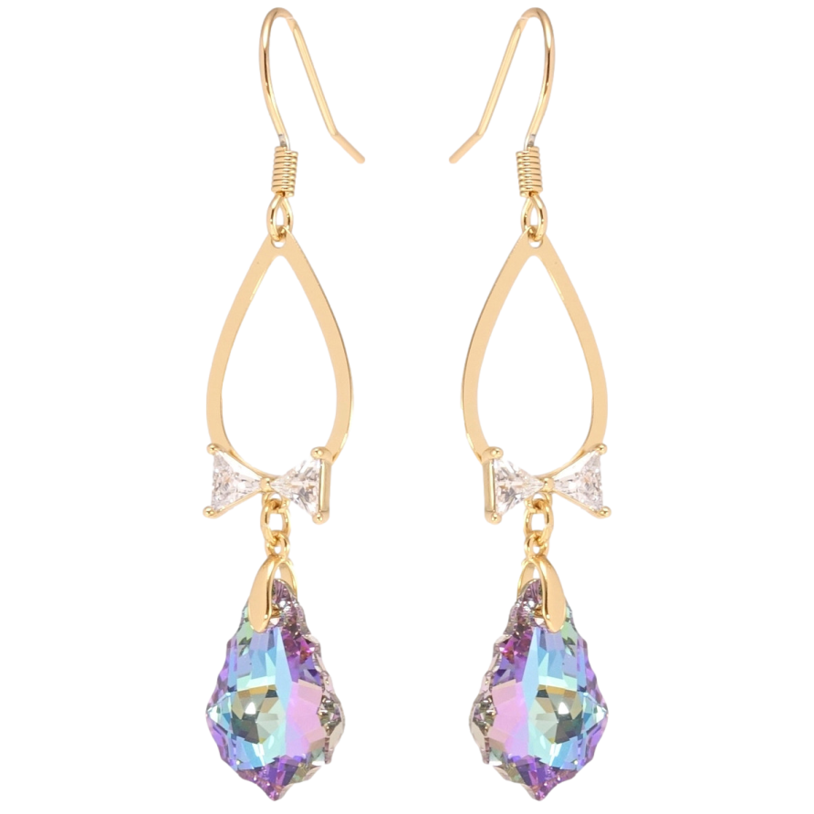 Серьги Xuping цвет 18K с кристаллами Swarovski французский замок Капельки с кристаллами Paradise фото №1 Серьги Xuping цвет 18K с кристаллами Swarovski французский замок Капельки с кристаллами Paradise фото №1