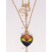 Кулон Xuping колір 18K з кр-ми Swarovski на ланцюжку Кристальне серце Vitrail Medium довжина 40-45см фото №2