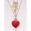 Кулон Xuping колір 18K з кр-ми Swarovski на ланцюжку Кристальне серце Siam довжина 40-45см фото №2 Кулон Xuping колір 18K з кр-ми Swarovski на ланцюжку Кристальне серце Siam довжина 40-45см фото №2