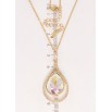 Кулон Xuping цвет 18K с кр-ми Swarovski на цепочке Изящная капелька с кристаллом АВ длина 40-45см фото №2 Кулон Xuping цвет 18K с кр-ми Swarovski на цепочке Изящная капелька с кристаллом АВ длина 40-45см фото №2
