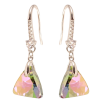 Серьги Xuping цвет Родий с кристаллами Swarovski французский замок "Кристальные треугольники Vitrail Light" фото №2 Серьги Xuping цвет Родий с кристаллами Swarovski французский замок "Кристальные треугольники Vitrail Light" фото №2