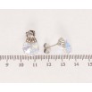 Серьги Xuping цвет Родий с кристаллами Swarovski пусеты Кристалл Shimmer с ракушкой фото №2 Серьги Xuping цвет Родий с кристаллами Swarovski пусеты Кристалл Shimmer с ракушкой фото №2