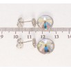 Сережки Xuping колір Родій з кристалами Swarovski пусети Кристал АВ на кільці ø 7мм та 12мм фото №2 Сережки Xuping колір Родій з кристалами Swarovski пусети Кристал АВ на кільці ø 7мм та 12мм фото №2