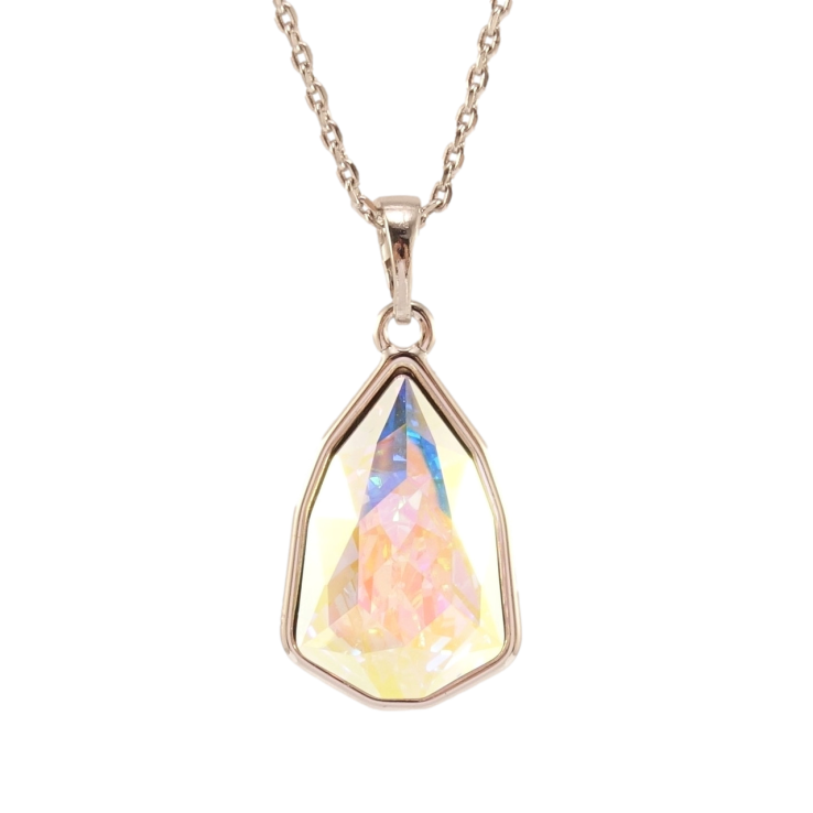 Кулон Xuping колір Родій з кр-ми Swarovski на ланцюжку Фігурний кристал АВ довжина 35-40см х 1мм фото №18 Кулон Xuping колір Родій з кр-ми Swarovski на ланцюжку Фігурний кристал АВ довжина 35-40см х 1мм фото №18