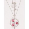 Кулон Xuping колір Родій з кр-ми Swarovski на ланцюжку Каблучка з кристалами Rose довжина 40-45см х 1мм фото №2 Кулон Xuping колір Родій з кр-ми Swarovski на ланцюжку Каблучка з кристалами Rose довжина 40-45см х 1мм фото №2