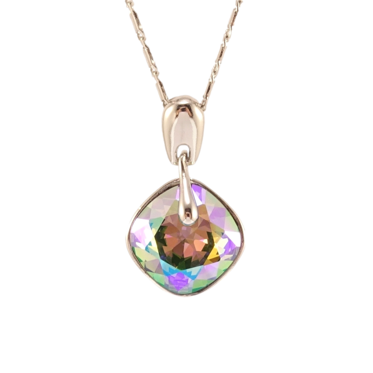 Кулон Xuping колір Родій з кр-ми Swarovski на ланцюжку Кристал Erinite Shimmer довжина 41-46см х 2мм фото №10 Кулон Xuping колір Родій з кр-ми Swarovski на ланцюжку Кристал Erinite Shimmer довжина 41-46см х 2мм фото №10