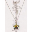 Кулон Xuping колір Родій з кр-ми Swarovski на ланцюжку Кристальна зірка Vitrail Medium довжина 42-46,5см х 1мм фото №2 Кулон Xuping колір Родій з кр-ми Swarovski на ланцюжку Кристальна зірка Vitrail Medium довжина 42-46,5см х 1мм фото №2