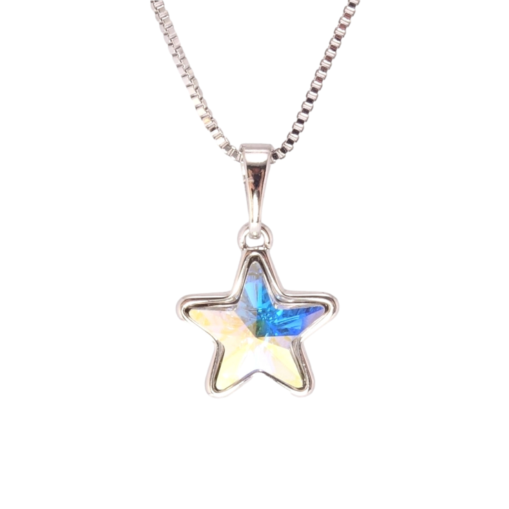 Кулон Xuping колір Родій з кр-ми Swarovski на ланцюжку Кристальна зірка АВ довжина 39-44см х 1мм фото №17 Кулон Xuping колір Родій з кр-ми Swarovski на ланцюжку Кристальна зірка АВ довжина 39-44см х 1мм фото №17