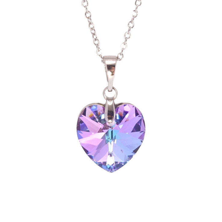 Кулон Xuping цвет Родий с кр-ми Swarovski на цепочке Кристальное сердце Paradise Shine длина 50-55см х 1мм фото №19 Кулон Xuping цвет Родий с кр-ми Swarovski на цепочке Кристальное сердце Paradise Shine длина 50-55см х 1мм фото №19