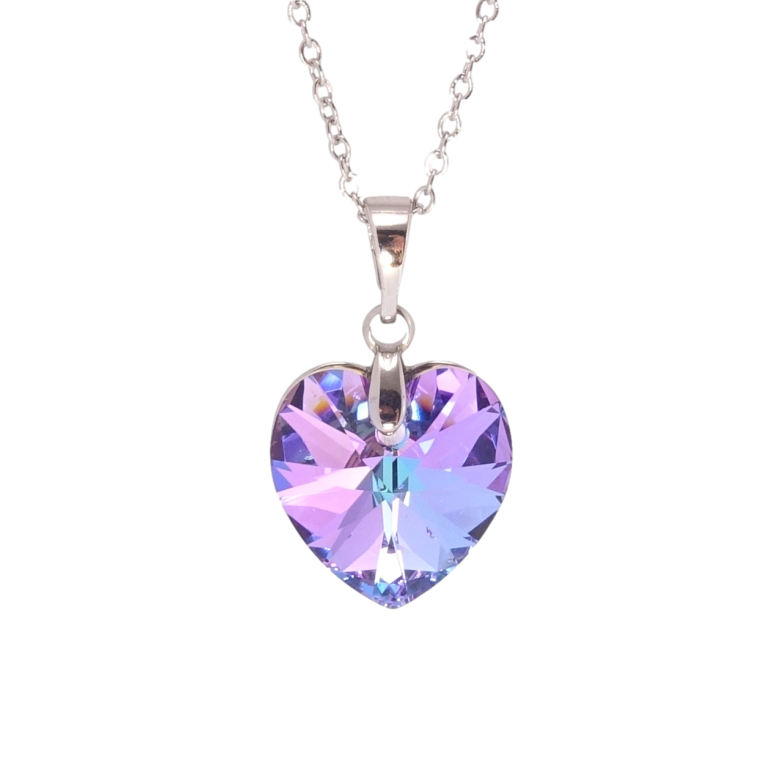Кулон Xuping колір Родій з кр-ми Swarovski на ланцюжку Кристальне серце Paradise Shine довжина 50-55см х 1мм фото №1 Кулон Xuping колір Родій з кр-ми Swarovski на ланцюжку Кристальне серце Paradise Shine довжина 50-55см х 1мм фото №1