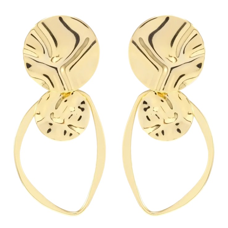 Сережки Xuping JEAN GOUJON Позолота 14K пусети Авангард фото №9 Сережки Xuping JEAN GOUJON Позолота 14K пусети Авангард фото №9
