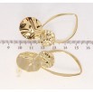 Серьги Xuping JEAN GOUJON Позолота 14K пусеты Авангард фото №2