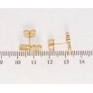 Сережки Xuping Позолота 18K пусети 52 з серцем візерунок на одну строну фото №2 Сережки Xuping Позолота 18K пусети 52 з серцем візерунок на одну строну фото №2