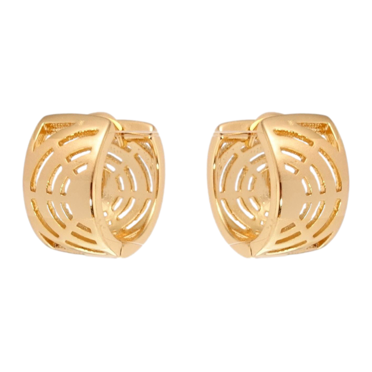 Сережки Xuping Позолота 18K колечка Різний орнамент з напиленням фото №21 Сережки Xuping Позолота 18K колечка Різний орнамент з напиленням фото №21