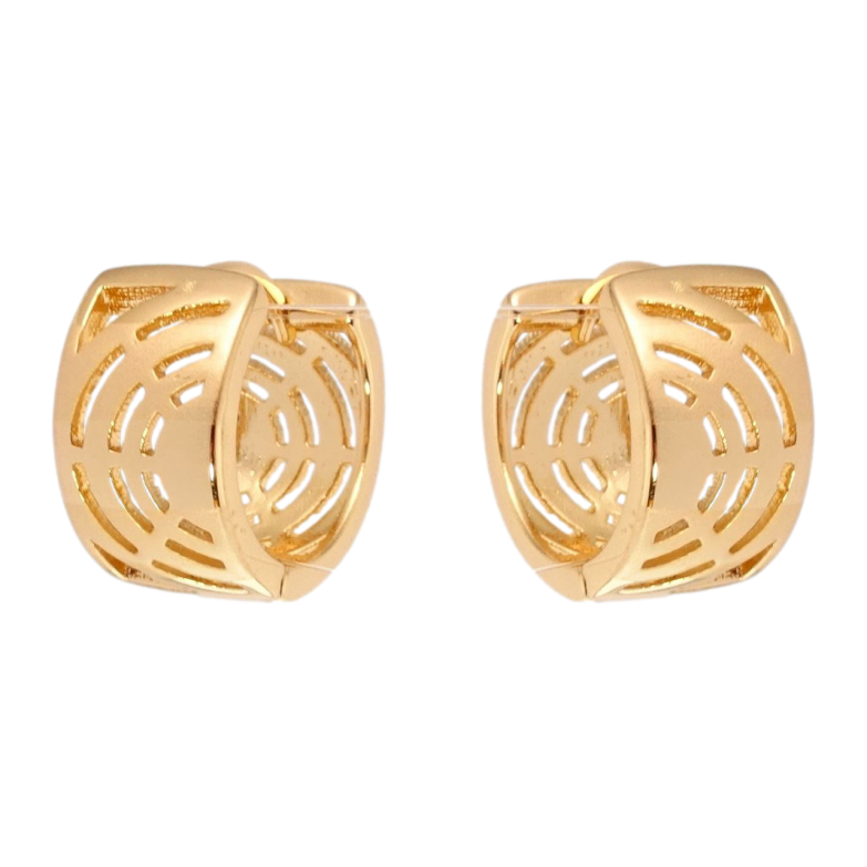 Сережки Xuping Позолота 18K колечка Різний орнамент з напиленням фото №8 Сережки Xuping Позолота 18K колечка Різний орнамент з напиленням фото №8