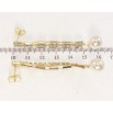 Серьги Xuping QQMM Позолота 14K пусеты Кристальные дорожки с жемчужной подвеской фото №2 Серьги Xuping QQMM Позолота 14K пусеты Кристальные дорожки с жемчужной подвеской фото №2