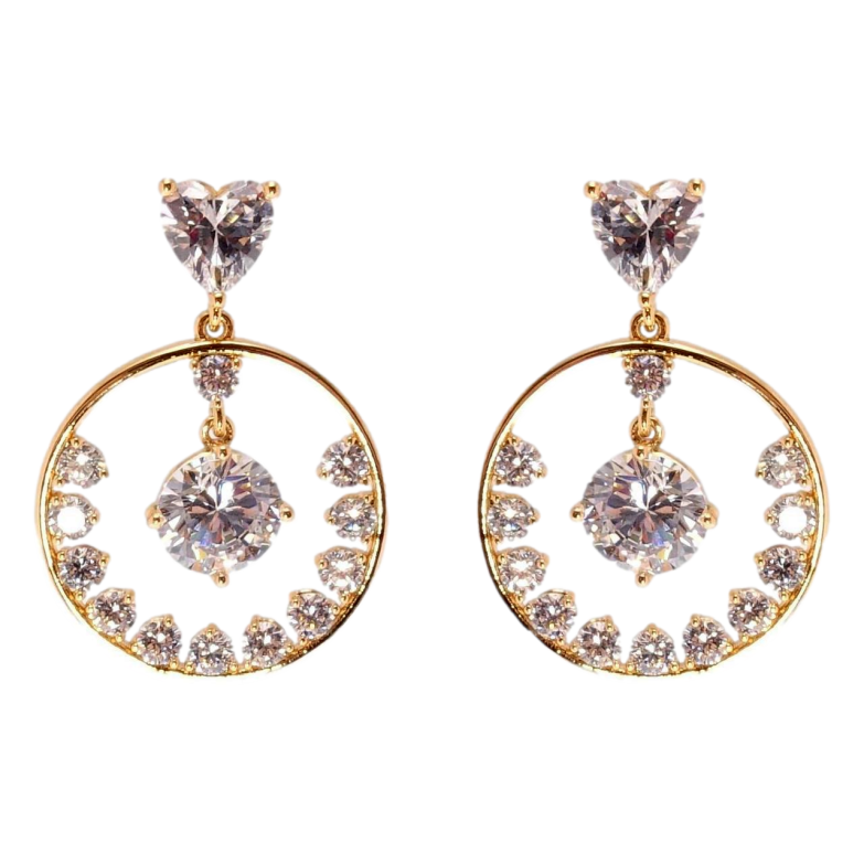 Сережки Xuping QQMM Позолота 18K пусети Пилкість сердець фото №7 Сережки Xuping QQMM Позолота 18K пусети Пилкість сердець фото №7