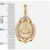 Кулон Xuping Позолота 18K Декоративная подвеска с надписью Аллах и цирконием для цепочки до 5мм фото №2 Кулон Xuping Позолота 18K Декоративная подвеска с надписью Аллах и цирконием для цепочки до 5мм фото №2